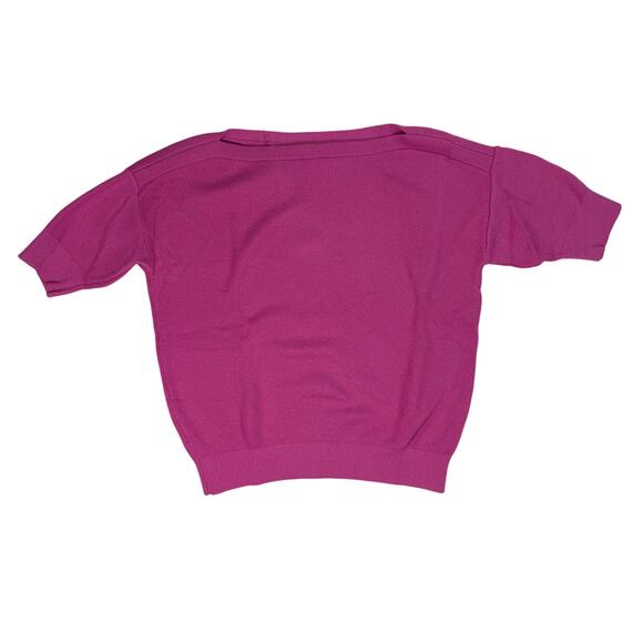 Ann Taylor Women’s Small Pink Lightweight Knit Sweater Nylon Cotton Rayon Blend - Picture 2 of 8